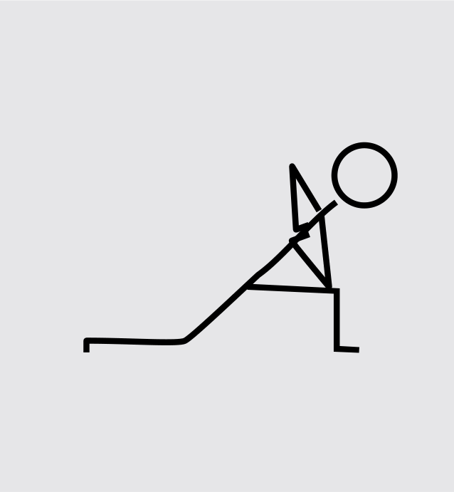 Revolved Crescent Lunge modification